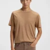Double-collar T-shirt in cotton and silk Double-collar T-shirt in cotton and silk