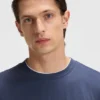 Double-collar T-shirt in cotton and silk Double-collar T-shirt in cotton and silk