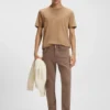 Double-collar T-shirt in cotton and silk Double-collar T-shirt in cotton and silk
