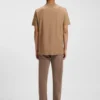 Double-collar T-shirt in cotton and silk Double-collar T-shirt in cotton and silk