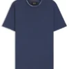 Double-collar T-shirt in cotton and silk Double-collar T-shirt in cotton and silk