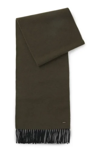 Double-faced cashmere scarf