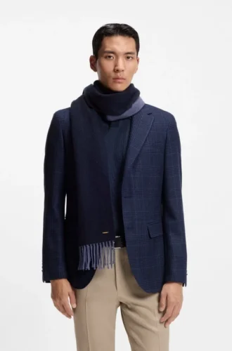 Double-faced cashmere scarf