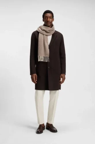 Double-faced cashmere scarf
