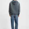 Double-layered zip-up hoodie in a cotton blend