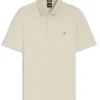 Double-monogram polo shirt in mercerised cotton