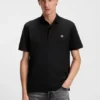 Double-monogram polo shirt in mercerised cotton