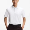 Double-monogram polo shirt in mercerised cotton