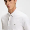 Double-monogram polo shirt in mercerised cotton