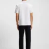 Double-monogram polo shirt in mercerised cotton