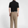 Double-monogram polo shirt in mercerised cotton