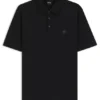 Double-monogram polo shirt in mercerised cotton
