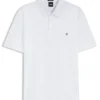 Double-monogram polo shirt in mercerised cotton