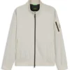 Double-piping blouson jacket with water-repellent finish Double-piping blouson jacket with water-repellent finish