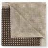 Double-print pocket square in Italian silk Double-print pocket square in Italian silk