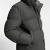Down-filled jacket in flannel
