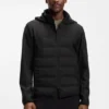 Down-filled jacket with water-repellent finish