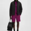 Down-filled jacket with water-repellent finish