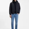 Down-filled jacket with water-repellent finish