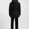 Down-filled jacket with water-repellent finish