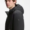 Down-filled jacket with water-repellent finish