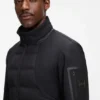 Down-filled jacket with water-repellent finish