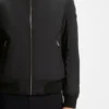 Down-filled jacket with water-repellent finish