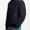 Down-filled jacket with water-repellent finish