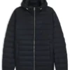 Down-filled jacket with water-repellent finish