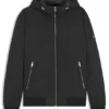 Down-filled jacket with water-repellent finish