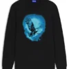 Eagle-artwork T-shirt in cotton jersey