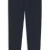 Easy-iron modern-fit trousers in cotton-blend twill