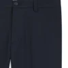 Easy-iron modern-fit trousers in cotton-blend twill