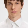 Easy-iron regular-fit shirt in cotton poplin