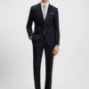 Easy-iron regular-fit shirt in cotton poplin