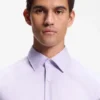Easy-iron regular-fit shirt in stretch cotton