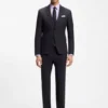 Easy-iron regular-fit shirt in stretch cotton