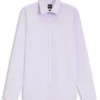 Easy-iron regular-fit shirt in stretch cotton