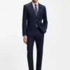 Easy-iron regular-fit shirt in stretch-cotton dobby