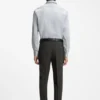 Easy-iron regular-fit shirt in stretch-cotton dobby