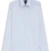 Easy-iron regular-fit shirt in stretch-cotton dobby