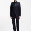 Easy-iron regular-fit shirt in stretch-cotton poplin