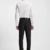 Easy-iron regular-fit shirt in stretch-cotton poplin