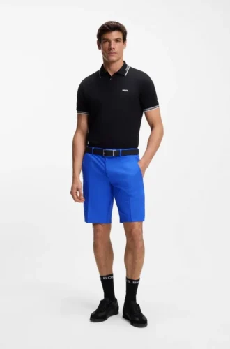 Easy-iron shorts with water-repellent finish