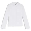 Easy-iron slim-fit blouse in cotton-blend poplin Easy-iron slim-fit blouse in cotton-blend poplin