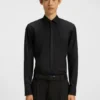 Easy-iron slim-fit shirt in cotton poplin