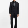 Easy-iron slim-fit shirt in cotton poplin