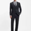 Easy-iron slim-fit shirt in cotton poplin