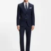 Easy-iron slim-fit shirt in cotton poplin