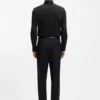 Easy-iron slim-fit shirt in cotton poplin
